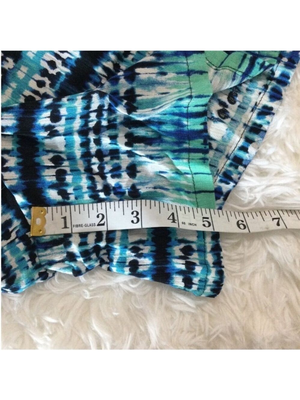 Apt 9 pull on rayon shorts Woman’s size XXL blue green black white - Picture 10 of 11